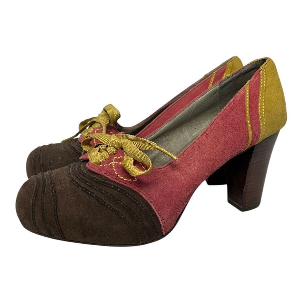 Anthropologie Pilcro Letterpress Nolana Suede Pumps Women’s Size 8 - Picture 1 of 9